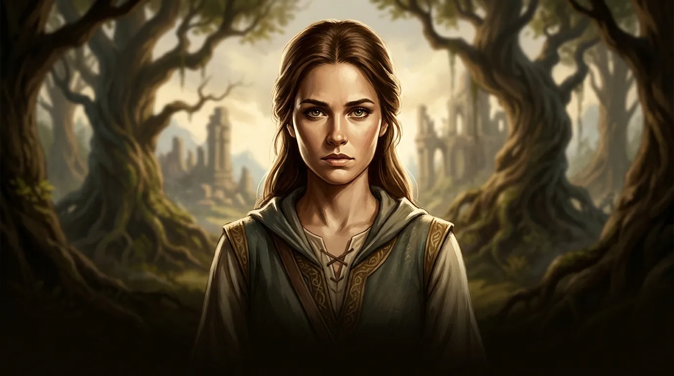 The Enchanted Doe — 图书封面 — Wonder Tales