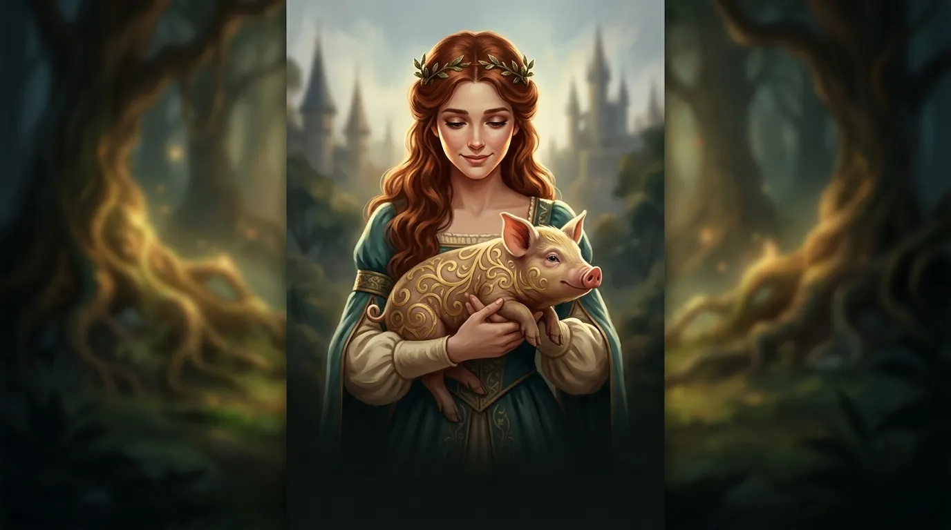 The Enchanted Pig — 图书封面 — Wonder Tales