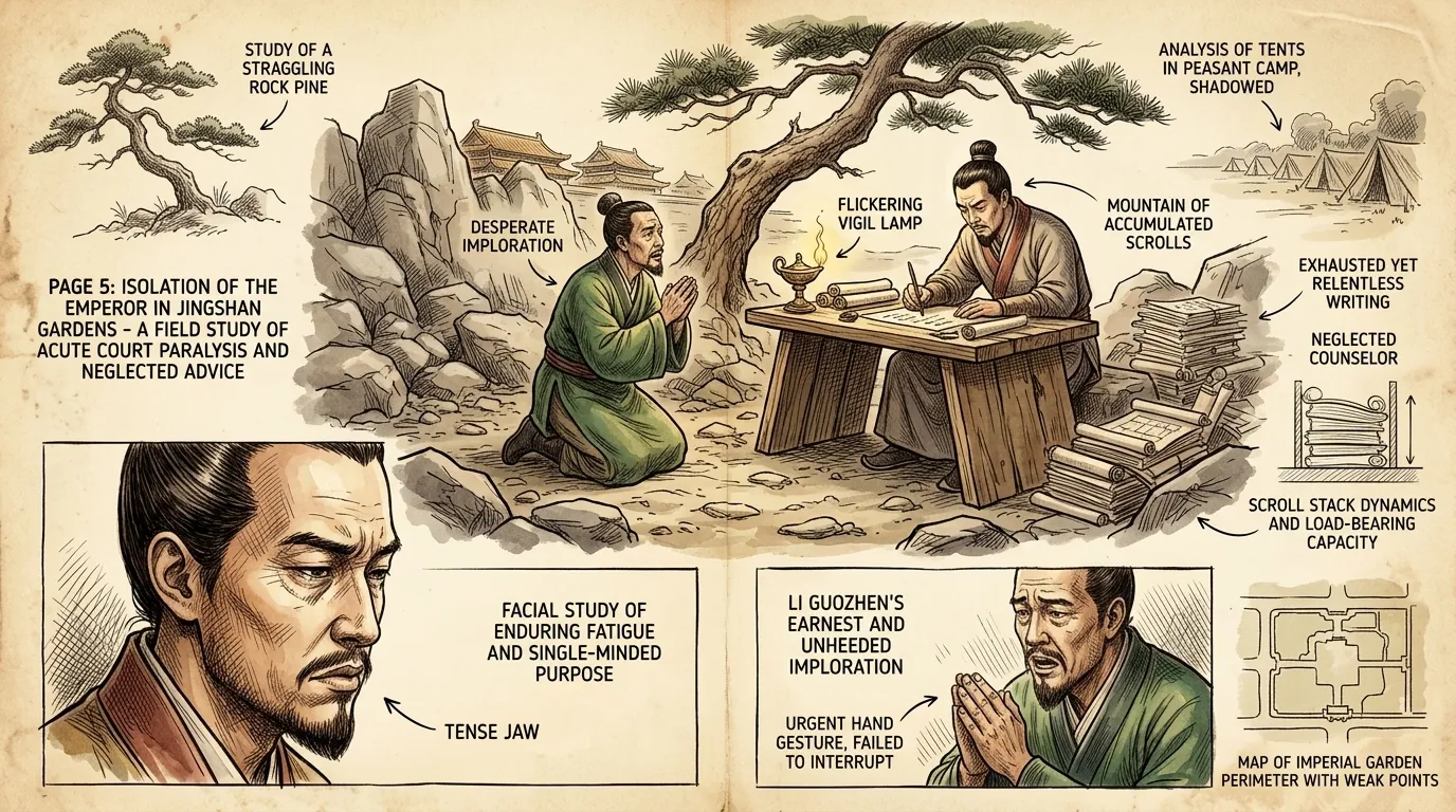 Anfang der 1640er Jahre war Kaiser Zhu Youjian überfordert. Er suchte unermüdlich nach Lösungen und arbeitete oft bis spät in die Nacht, doch seine Bemühungen… Anfang der 1640er Jahre war Kaiser Zhu Youjian überfordert. Er suchte unermüdlich nach Lösungen und arbeitete oft bis spät in die Nacht, doch seine Bemühungen…