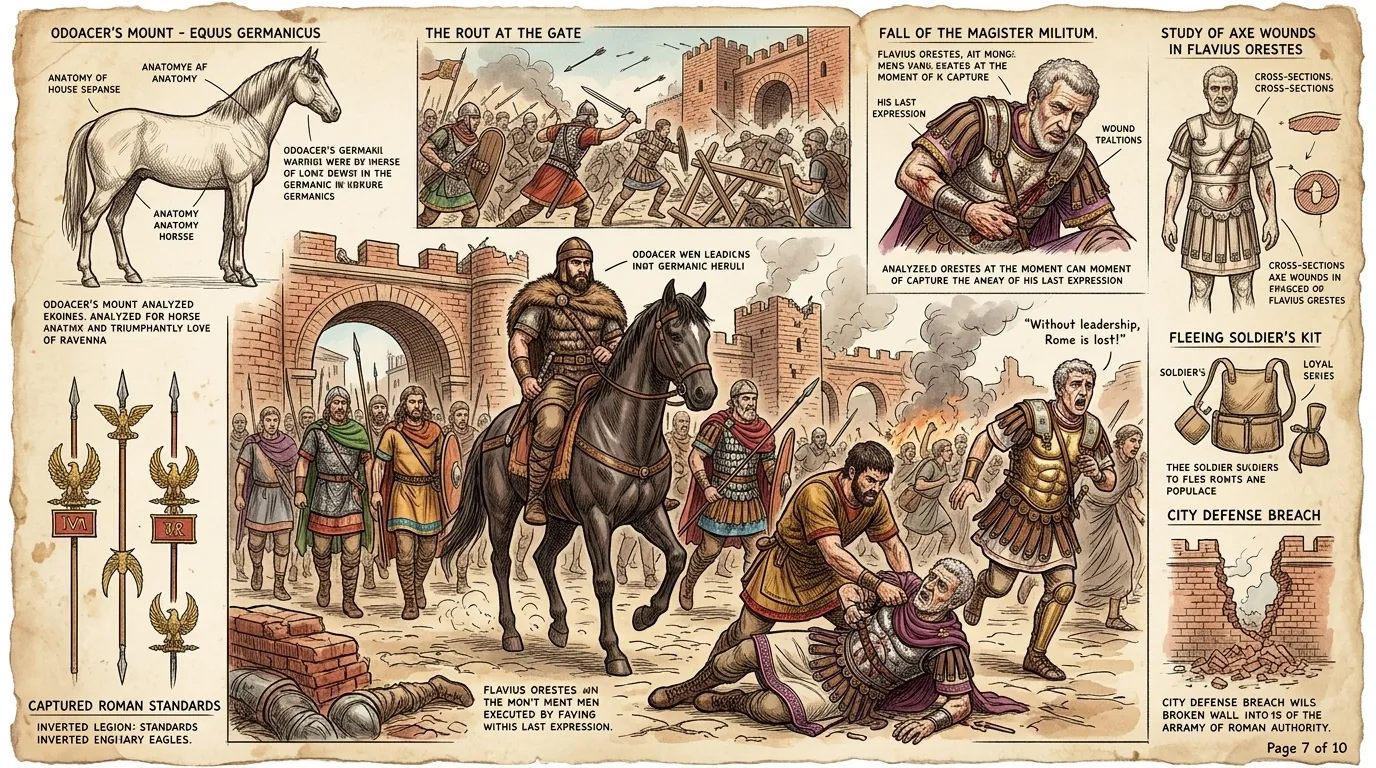 Odoacer's forces marched on Ravenna, capturing and executing Flavius Orestes. With Orestes dead, there was little to stand between Odoacer and the young…