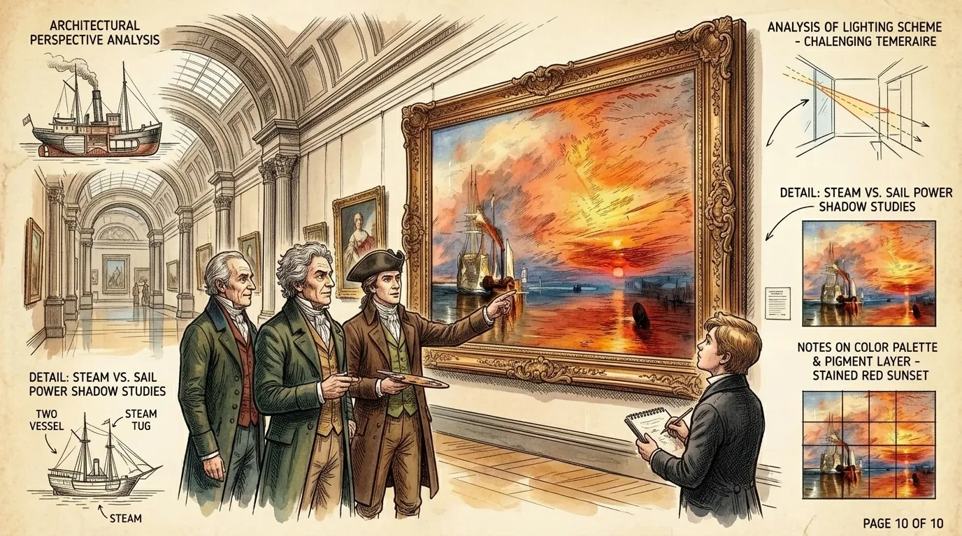 Today, The Fighting Temeraire hangs in the National Gallery, London, inspiring generations of artists and art lovers. Turner's vision, his ability to capture… Today, The Fighting Temeraire hangs in the National Gallery, London, inspiring generations of artists and art lovers. Turner's vision, his ability to capture…