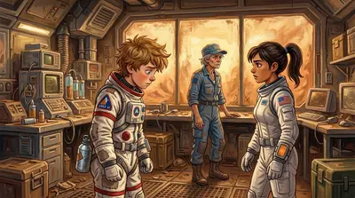 "The Sand Hopper might work for a short distance on the surface, right?" Maya asked. Dr. Aris frowned. "It needs a fully charged battery. "The Sand Hopper might work for a short distance on the surface, right?" Maya asked. Dr. Aris frowned. "It needs a fully charged battery.
