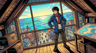 Arlo stood alone in the attic, exhausted but triumphant. He looked out at the painted sea, now calm and vibrant. Port Blossom was returning, the buildings… Arlo stood alone in the attic, exhausted but triumphant. He looked out at the painted sea, now calm and vibrant. Port Blossom was returning, the buildings…