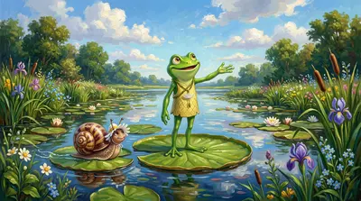 Barnaby the frog dreamt of flying. Not just a little hop, mind you, but soaring through the clouds like the swallows he envied. Barnaby the frog dreamt of flying. Not just a little hop, mind you, but soaring through the clouds like the swallows he envied.