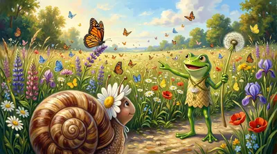 "I've got it, Penelope! I'll hitch a ride on a butterfly!" Barnaby declared triumphantly. "Surely, one of those beauties can carry me high into the sky!"… "I've got it, Penelope! I'll hitch a ride on a butterfly!" Barnaby declared triumphantly. "Surely, one of those beauties can carry me high into the sky!"…