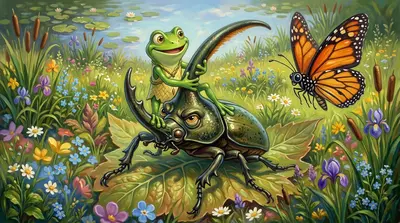 “Well, Barnaby here seems to have a rather… ambitious request,” Beatrice explained, gesturing with a delicate leg towards the hopeful frog. Bartholomew snorted. “Well, Barnaby here seems to have a rather… ambitious request,” Beatrice explained, gesturing with a delicate leg towards the hopeful frog. Bartholomew snorted.