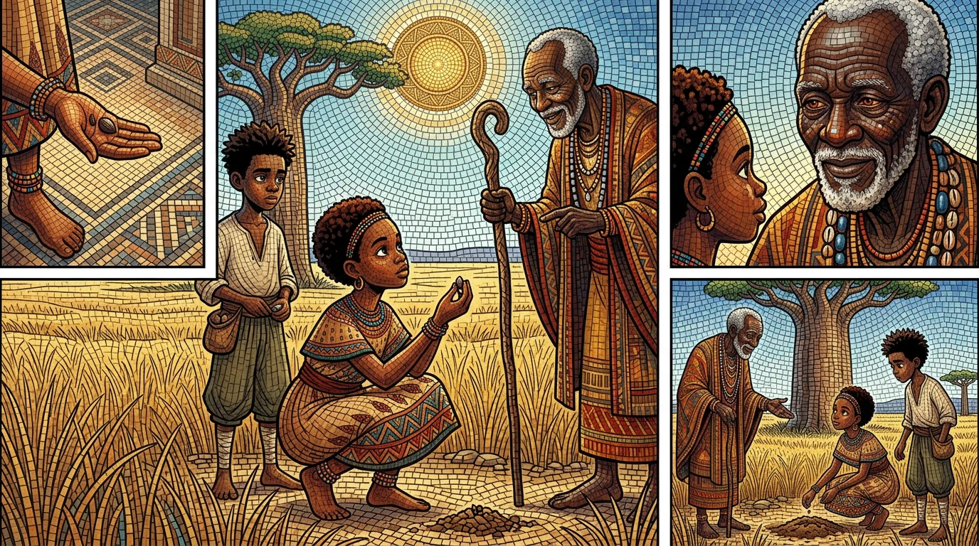 The Girl Who Befriended the Baobab — page 3 illustration — Wonder Books The Girl Who Befriended the Baobab — page 3 illustration — Wonder Books