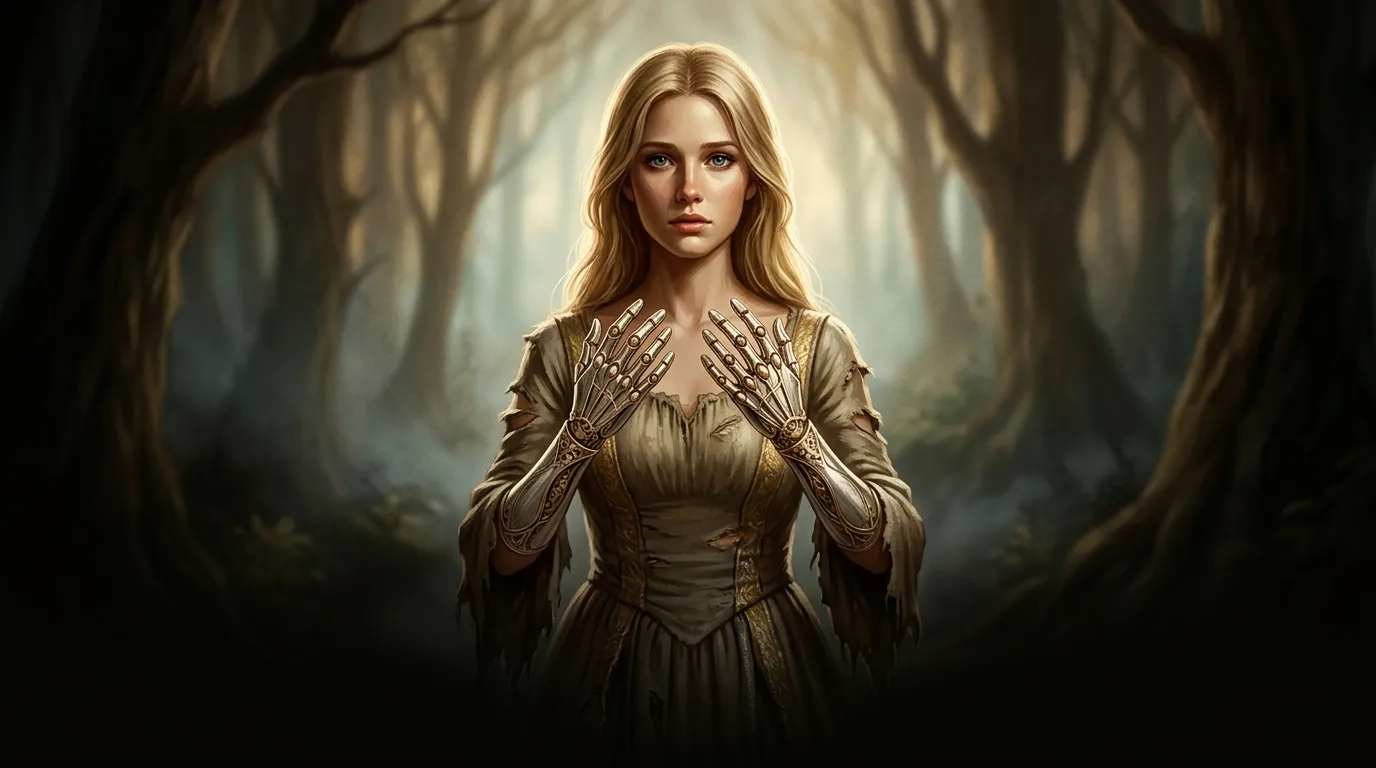 The Girl Without Hands — 图书封面 — Wonder Tales