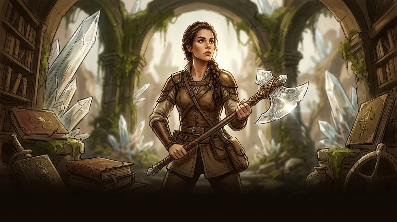 The Glass Axe — 图书封面 — Wonder Tales