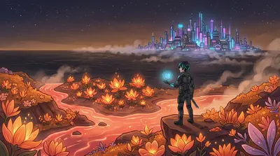 L'orbe pulsava nella sua mano, una promessa silenziosa di battaglie future. Kai puntò lo sguardo su Neo-Kyoto, pronto ad affrontare l'Architetto e a proteggere…