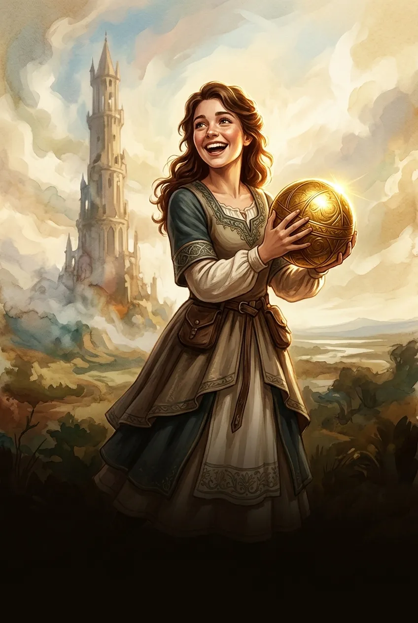 The Golden Ball — 图书封面 — Wonder Tales