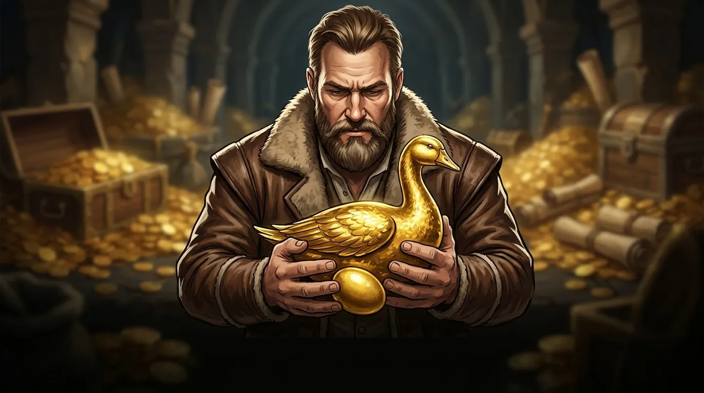 The Golden Goose — 图书封面 — Wonder Tales