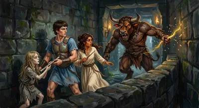 The Greek Hero's Trial — page 6 illustration — Wonder Books