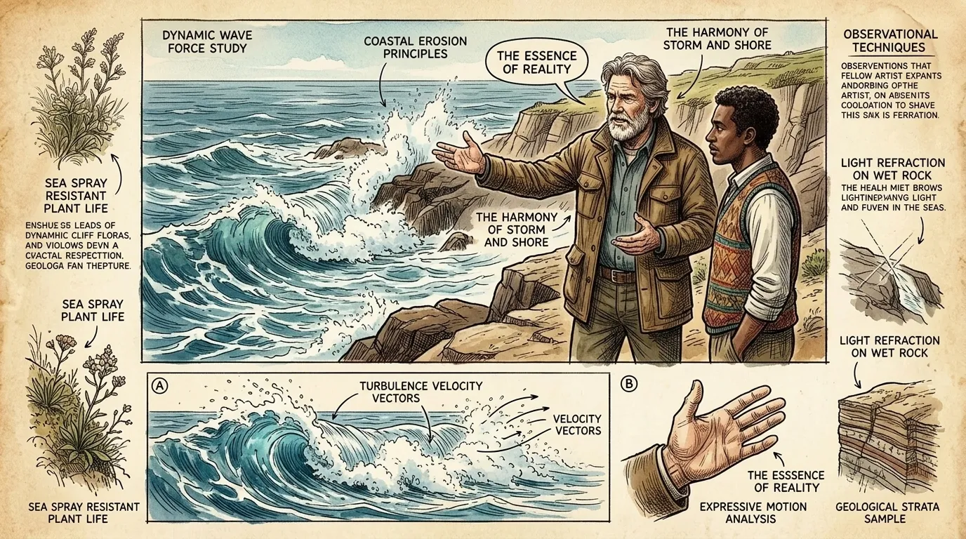 Homer buscó capturar las crudas realidades de la vida, sin sentimentalismo ni romanticismo. En "La Corriente del Golfo", presentó la lucha del pescador de una… Homer buscó capturar las crudas realidades de la vida, sin sentimentalismo ni romanticismo. En "La Corriente del Golfo", presentó la lucha del pescador de una…