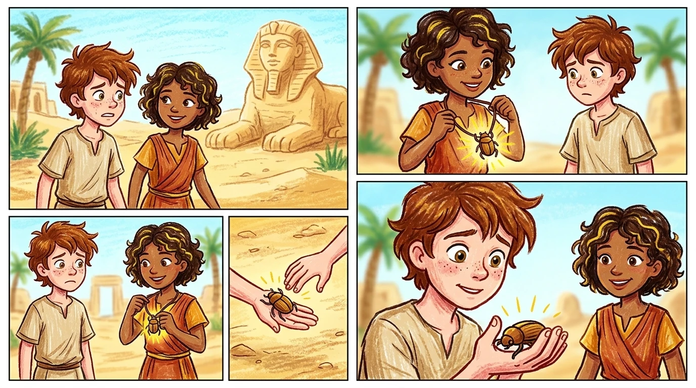 "هل أنت مستعد؟" صرخ فيليكس، وهو يعدّل سترته المستعارة. "لم أمارس الجمباز منذ... حسناً، لم أمارسه قط!" ابتسمت داريا، وأخرجت خنفساء جعران خشبية صغيرة ومنحوتة بدقة… "هل أنت مستعد؟" صرخ فيليكس، وهو يعدّل سترته المستعارة. "لم أمارس الجمباز منذ... حسناً، لم أمارسه قط!" ابتسمت داريا، وأخرجت خنفساء جعران خشبية صغيرة ومنحوتة بدقة…