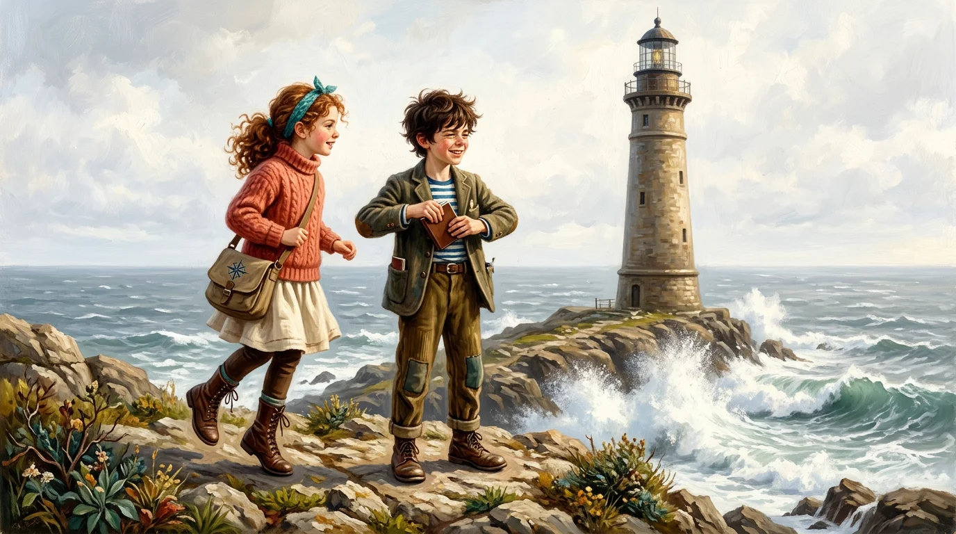 The Haunted Lighthouse Mystery — book cover — Wonder Books