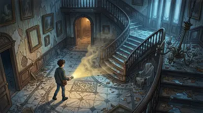 Inside, Ethan navigated the decaying foyer. Dust motes danced in his flashlight beam. A chill permeated the air, colder than the storm outside. "Hello? Inside, Ethan navigated the decaying foyer. Dust motes danced in his flashlight beam. A chill permeated the air, colder than the storm outside. "Hello?