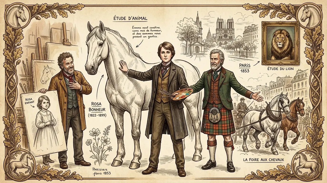 The Horse Fair by Rosa Bonheur (Paris, France — 1853) — book cover — Wonder Arts