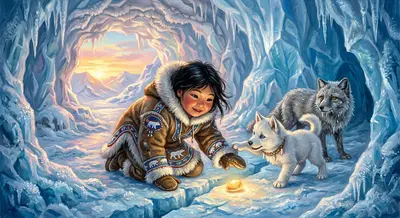 Ikaluk scoffed. "A snow wall? Impossible to break! It's guarded by the Ice Spirit's chill breath." He then sighed dramatically. Ikaluk scoffed. "A snow wall? Impossible to break! It's guarded by the Ice Spirit's chill breath." He then sighed dramatically.
