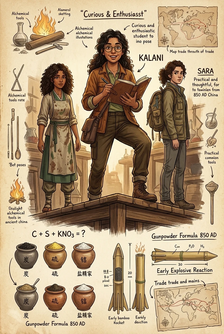 The Invention of Gunpowder — 图书封面 — Wonder Inventions
