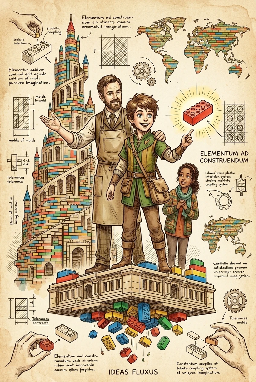 Cover of The Invention of LEGO: A Brick That Built Imagination