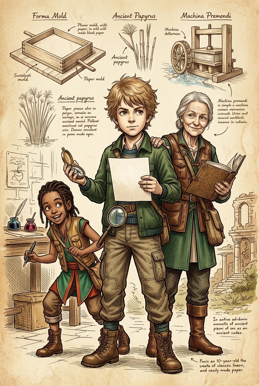 The Invention of Paper — 图书封面 — Wonder Inventions