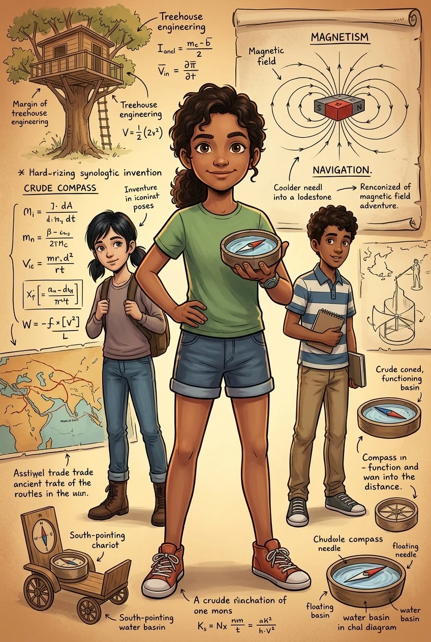 Die Erfindung des Kompasses — Buchcover — Wonder Inventions