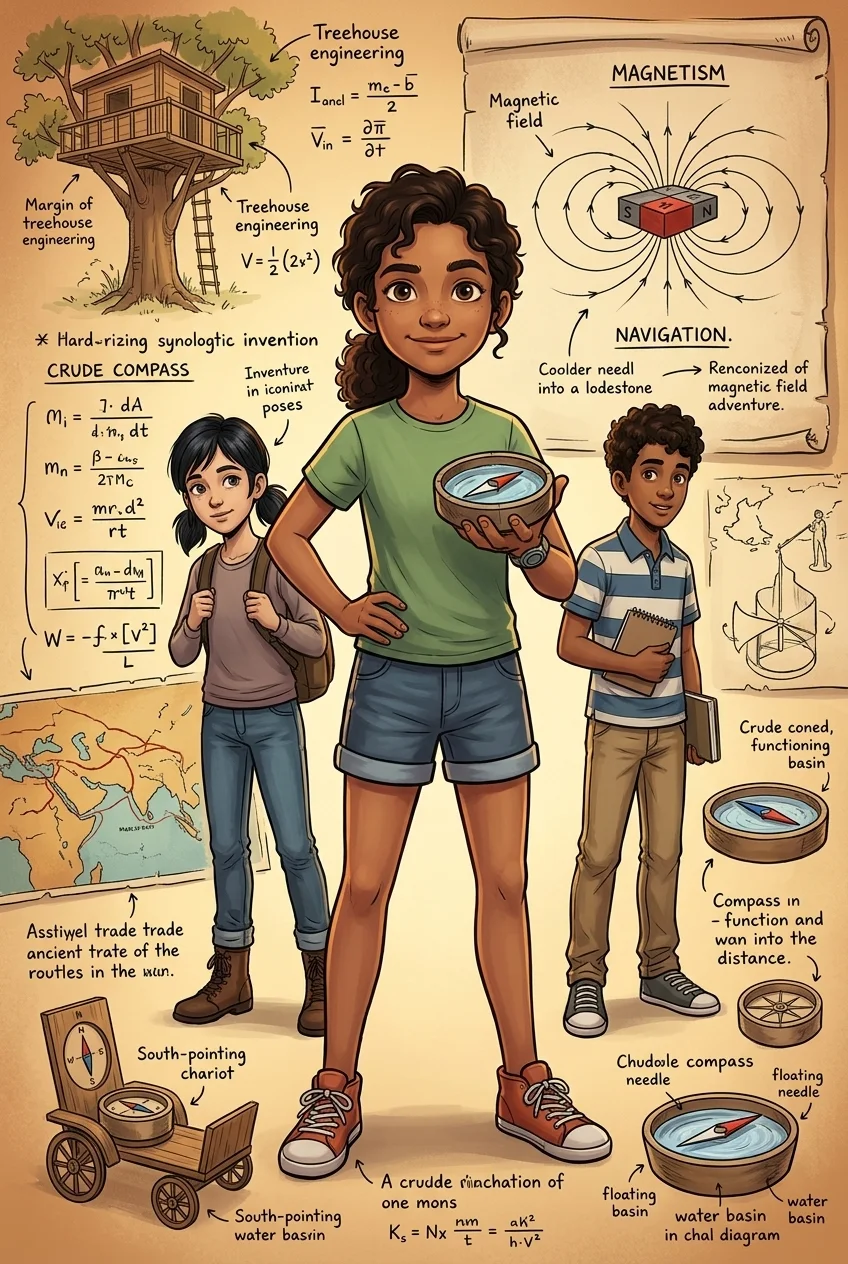 The Invention of the Compass — book cover — Wonder Inventions The Invention of the Compass — book cover — Wonder Inventions