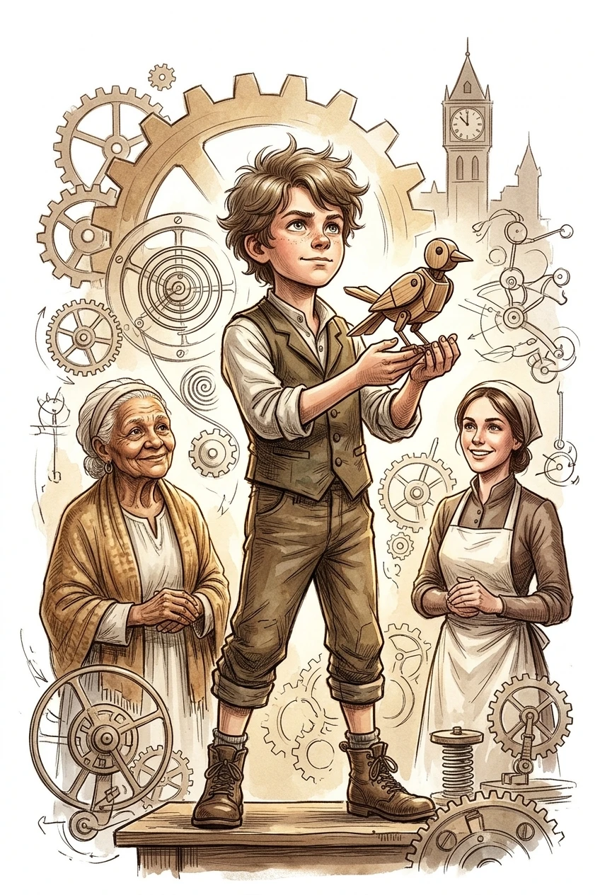 Cover of The Invention of the First Mechanical Toy
