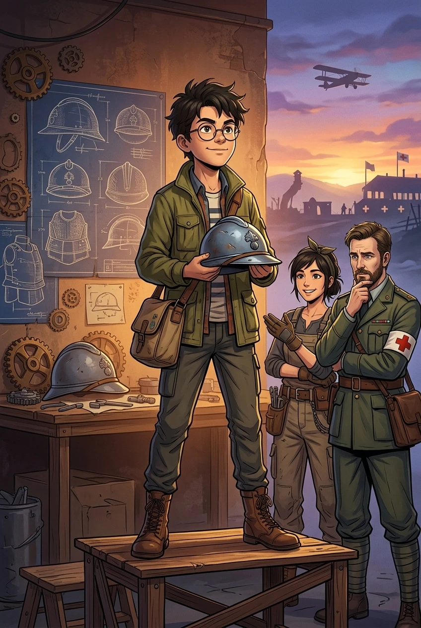 Cover of The Invention of the Steel Helmet