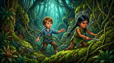 The Jungle Maze — page 7 illustration — Wonder Books