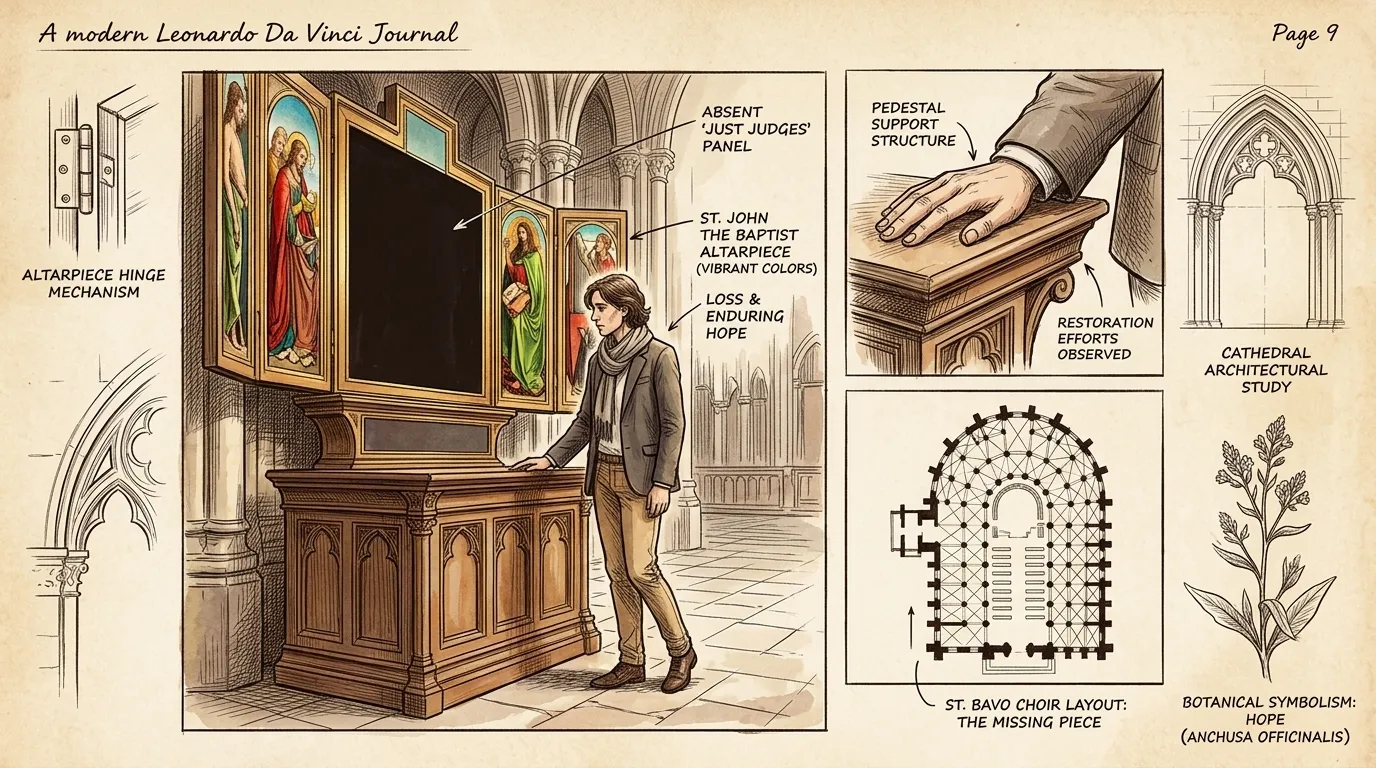 Despite decades of searching, the 'Just Judges' panel remains lost. Its absence is a poignant reminder of the fragility of art and the enduring power of… Despite decades of searching, the 'Just Judges' panel remains lost. Its absence is a poignant reminder of the fragility of art and the enduring power of…