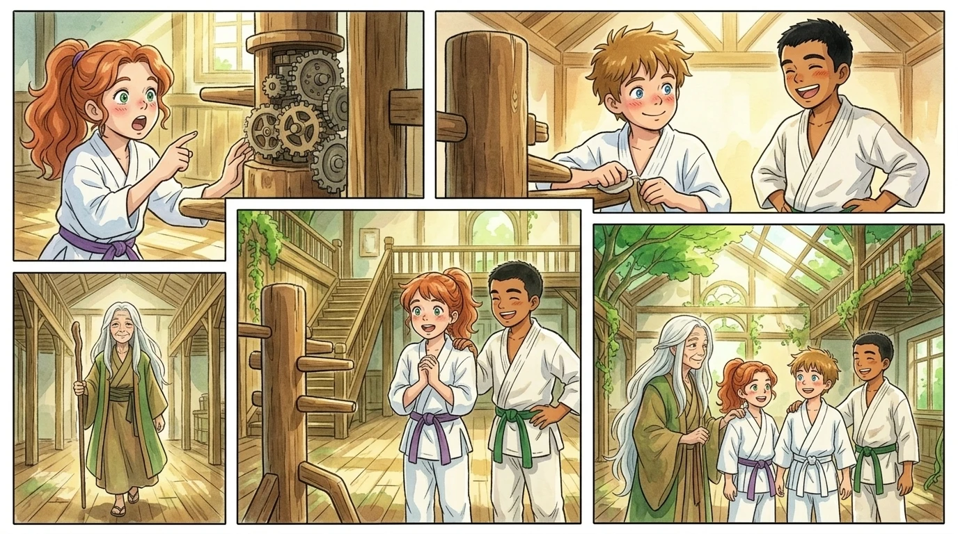사쿠라의 눈이 휘둥그레졌다. "성공했어! 네가 해결했어!" 그녀는 경외심이 섞인 목소리로 외쳤다. "그동안 나는 힘에만 너무 집중해서 머리를 쓸… 사쿠라의 눈이 휘둥그레졌다. "성공했어! 네가 해결했어!" 그녀는 경외심이 섞인 목소리로 외쳤다. "그동안 나는 힘에만 너무 집중해서 머리를 쓸…