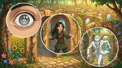 아냐의 심장이 격렬하게 뛰었다. 그는 부자연스러운 속도로 움직이며 순식간에 그들 사이의 거리를 좁혔다. '그는 인간이 아니야.' 그녀는…