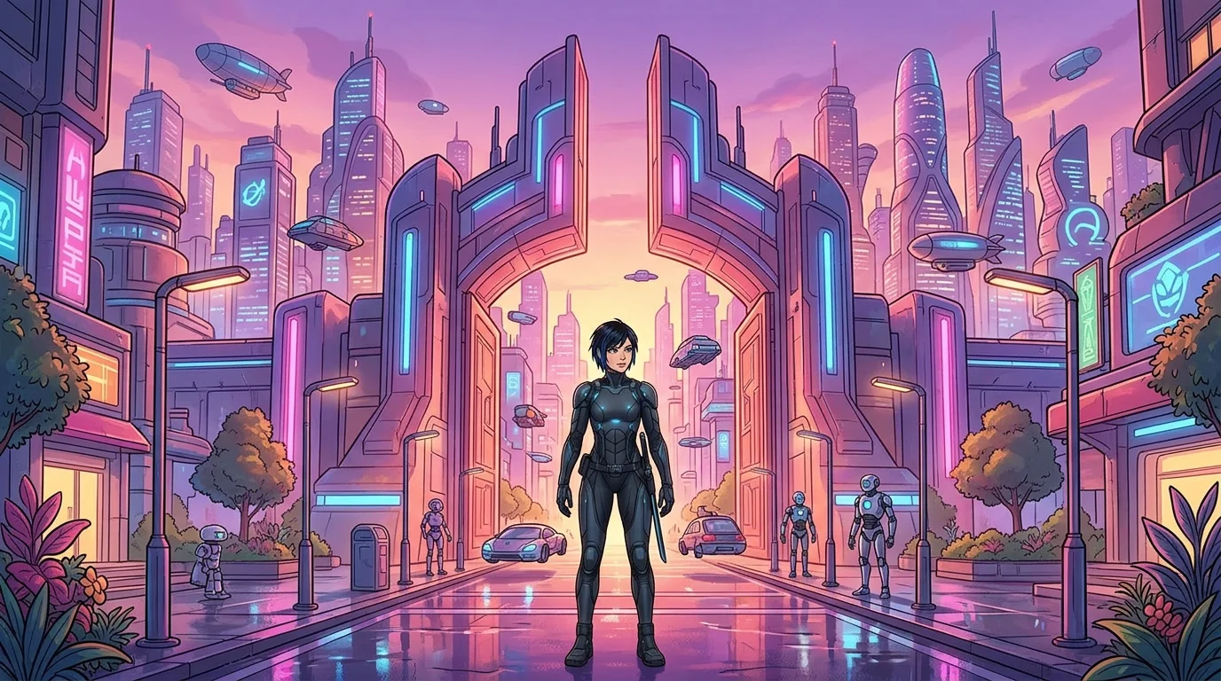 The Last Guardian of Neo City — book cover — Wonder Books