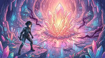 The clash was deafening, the cave filled with blinding light and earth-shattering force. When the light cleared, Vorlag was gone.