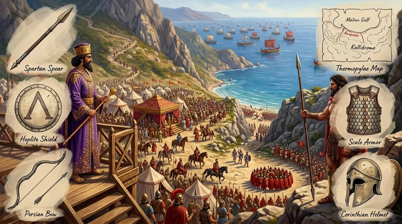 En el año 480 a.C., el poderoso Imperio Persa, que se extendía desde Anatolia hasta la India, proyectaba una sombra colosal sobre el mundo antiguo.