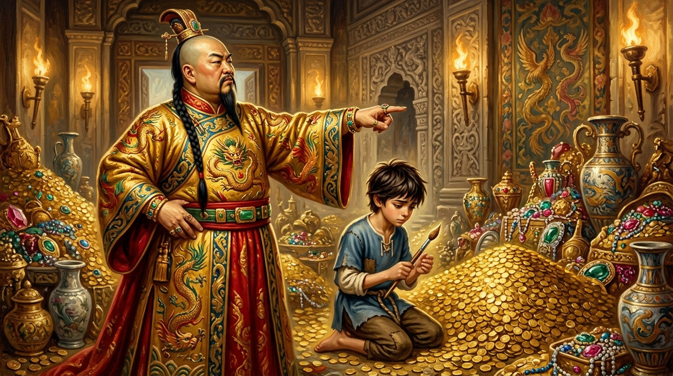 No entanto, a notícia da magia de Shen chegou aos ouvidos do Imperador, um homem ganancioso e cruel que desejava todas as coisas de poder.