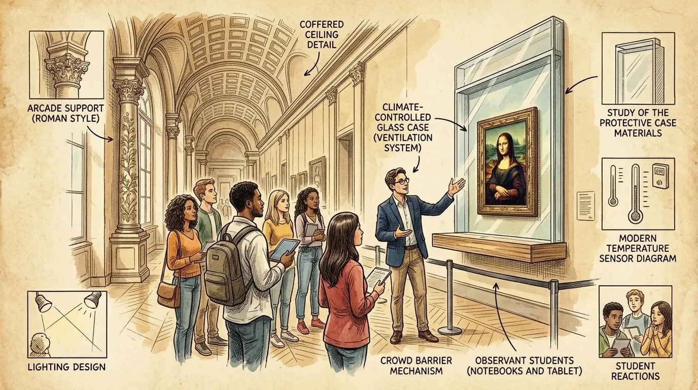 Today, the Mona Lisa resides in a climate-controlled room in the Louvre, protected by bulletproof glass. She is a global icon, a testament to the power of art… Today, the Mona Lisa resides in a climate-controlled room in the Louvre, protected by bulletproof glass. She is a global icon, a testament to the power of art…