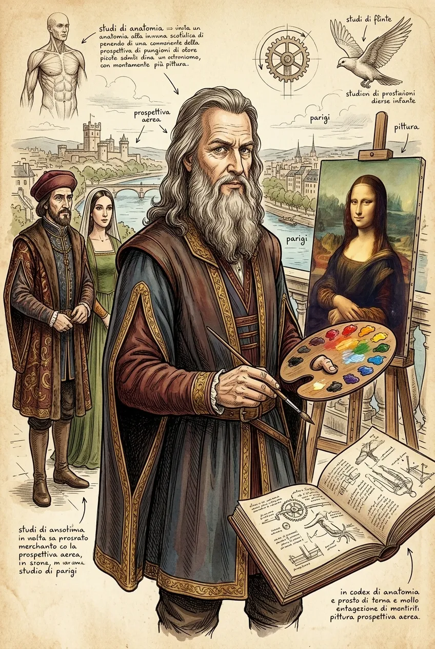 The Mona Lisa — Paris, France — 1503–1519 — غلاف الكتاب — Wonder Arts