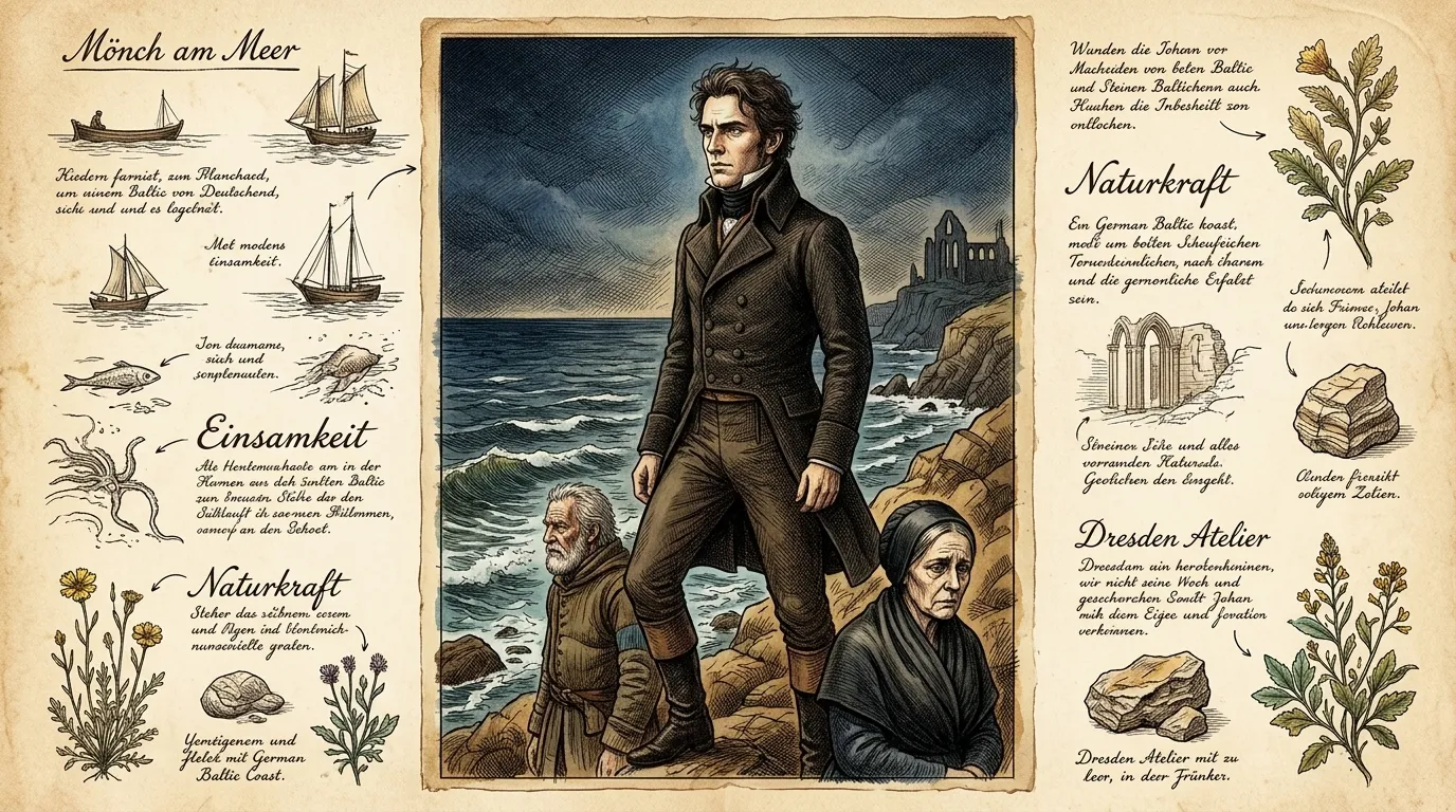 The Monk by the Sea by Caspar David Friedrich (Germany — 1810) — book cover — Wonder Arts The Monk by the Sea by Caspar David Friedrich (Germany — 1810) — book cover — Wonder Arts