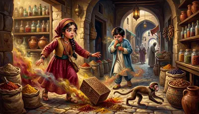 Fatima handed them each a small pouch filled with mint leaves. "These will protect you from the strongest odors. But be careful! Fatima handed them each a small pouch filled with mint leaves. "These will protect you from the strongest odors. But be careful!