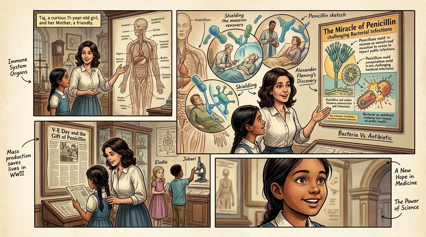 Penicillin became the first antibiotic, a medicine that could fight bacterial infections. Suddenly, diseases that had once been deadly were treatable. Penicillin became the first antibiotic, a medicine that could fight bacterial infections. Suddenly, diseases that had once been deadly were treatable.