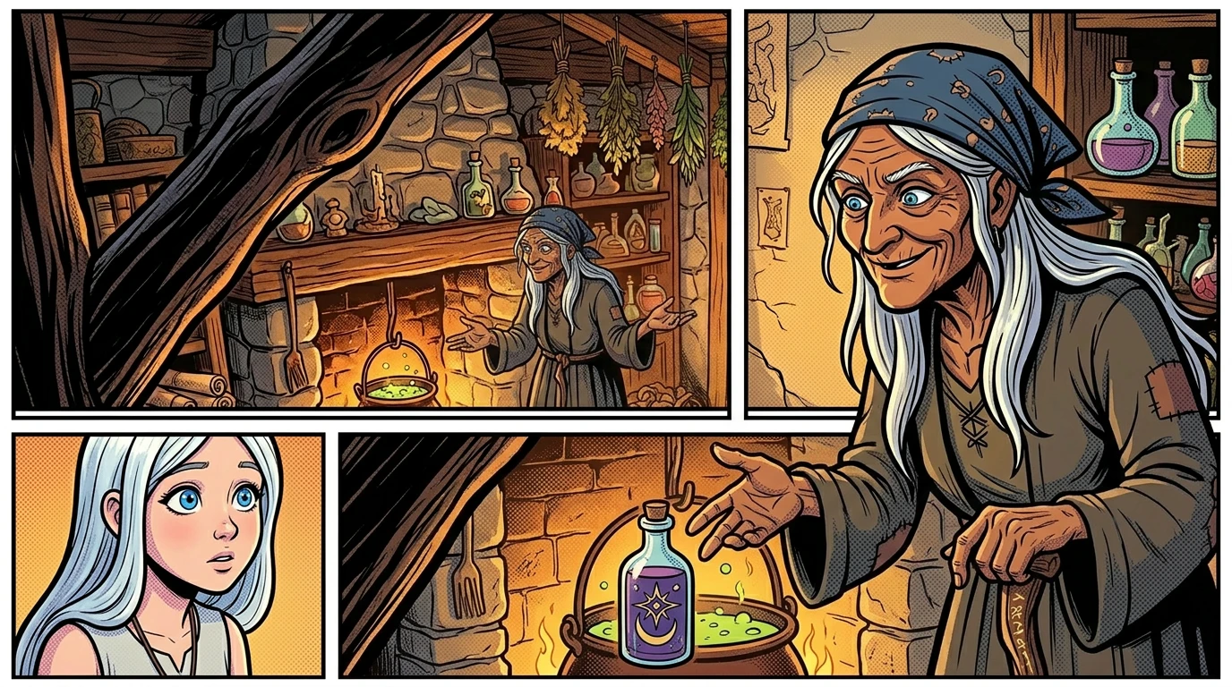 "What is it you want in return for your shelter?" Lyra asked, wary of Elara's words. "What could a crystal child like me possibly give?" The old woman smiled… "What is it you want in return for your shelter?" Lyra asked, wary of Elara's words. "What could a crystal child like me possibly give?" The old woman smiled…