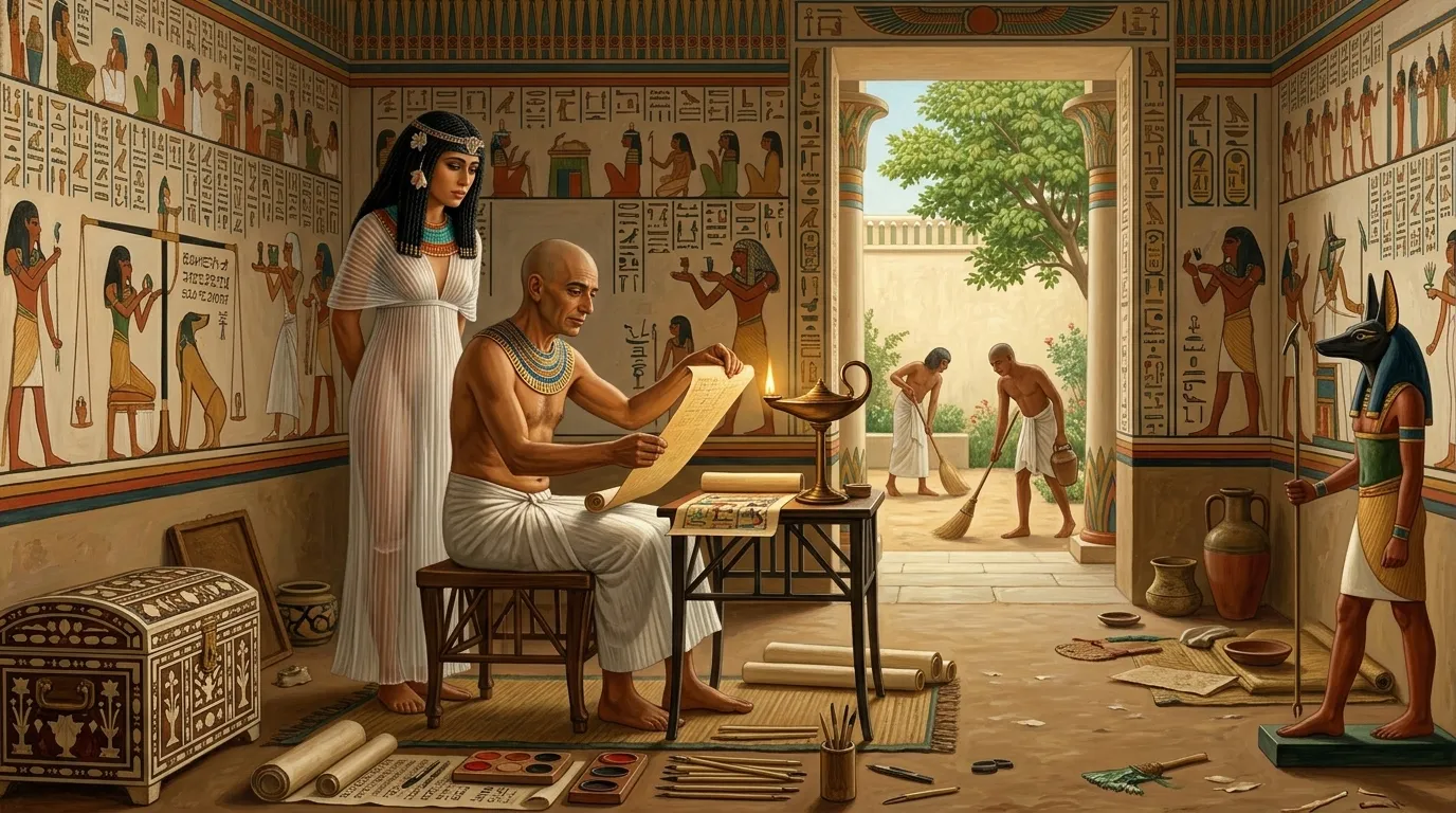 Weeks before his final journey, the royal scribe Ani, a man of substantial…