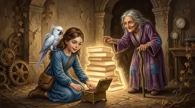 会讲故事的鹦鹉 — page 8 illustration — Wonder Books