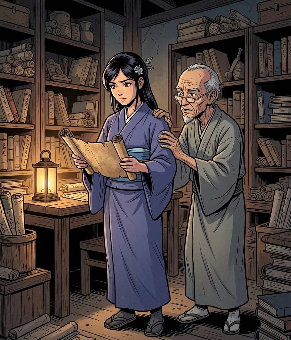 村庄的另一头,在昏暗的档案室里,站着历史学家明里。她对知识有着永不满足的渴望,并拥有敏锐的分析能力。她的导师伊藤大师曾警告她:“明里,有些门最好不要… 村庄的另一头,在昏暗的档案室里,站着历史学家明里。她对知识有着永不满足的渴望,并拥有敏锐的分析能力。她的导师伊藤大师曾警告她:“明里,有些门最好不要…