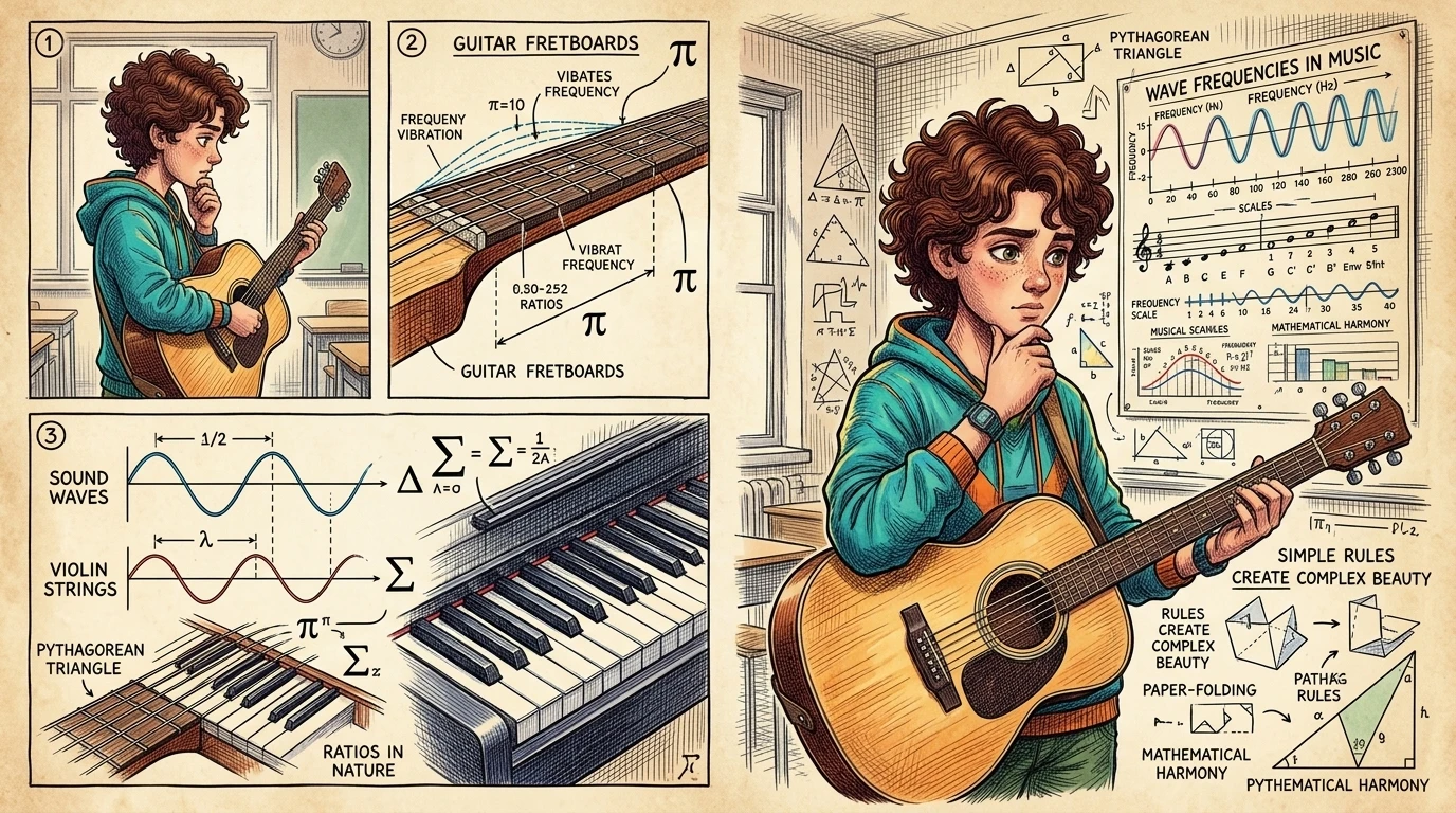 この発見は世界を変え、音楽と数学を永遠に結びつけました。すべてのピアノの鍵盤、バイオリンの弦、ギターのフレットは、これらの古代の比率を用いて設計されています。 この発見は世界を変え、音楽と数学を永遠に結びつけました。すべてのピアノの鍵盤、バイオリンの弦、ギターのフレットは、これらの古代の比率を用いて設計されています。