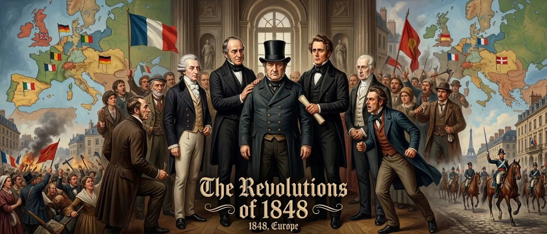 1848年革命 — 欧洲 (1848, 欧洲) — 图书封面 — Wonder History