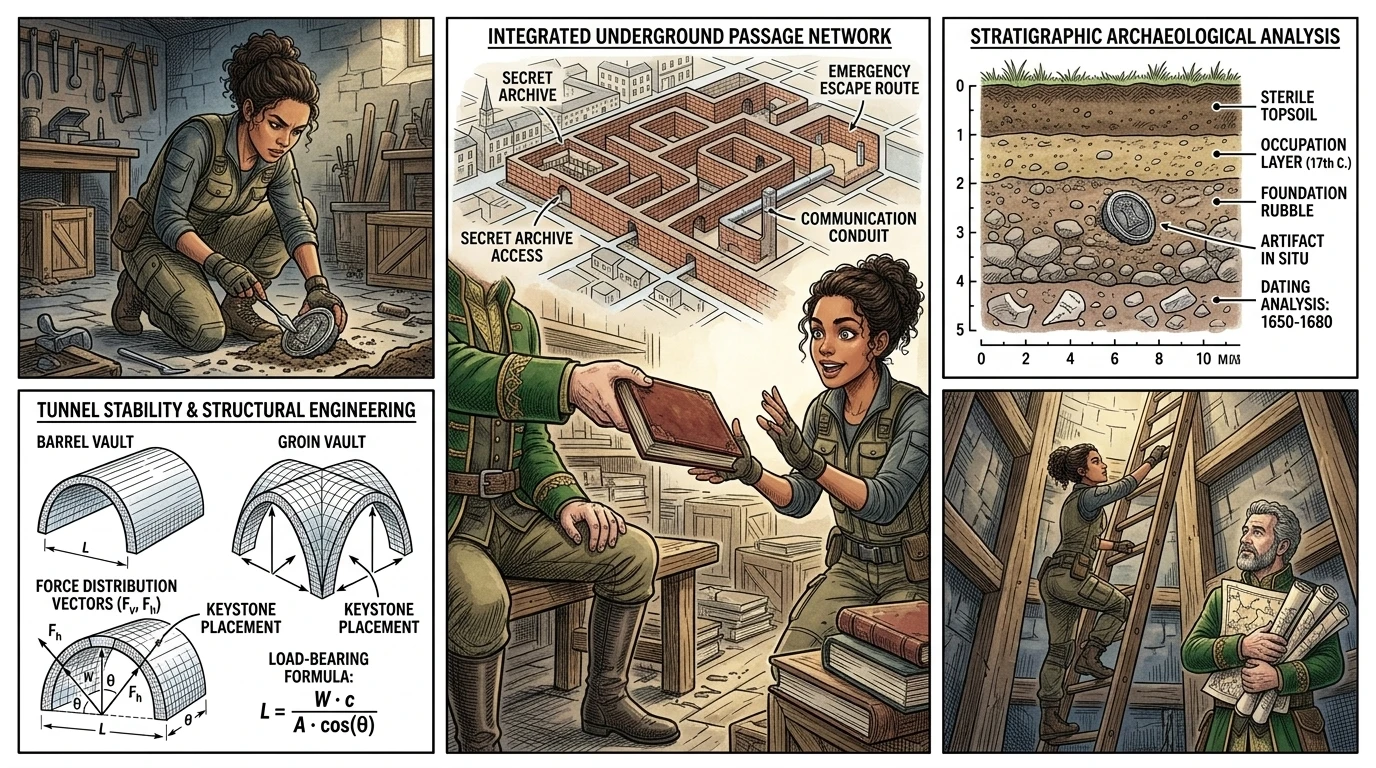 Dimitri reluctantly handed Nadia a small, worn book. "My grandfather gave me this," he confessed quietly. "It's a guide to building underground tunnels.